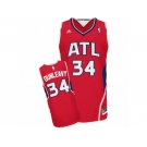 Men's Adidas Atlanta Hawks #34 Mike Dunleavy Swingman Red Alternate NBA Jersey