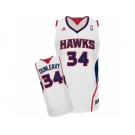 Men's Adidas Atlanta Hawks #34 Mike Dunleavy Swingman White Home NBA Jersey