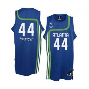 Men's Adidas Atlanta Hawks #44 Pete Maravich Swingman Light Blue Pistol NBA Jersey