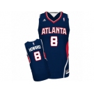 Men's Adidas Atlanta Hawks #8 Dwight Howard Swingman Navy Blue Road NBA Jersey