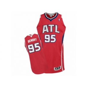 Men's Adidas Atlanta Hawks #95 DeAndre' Bembry Authentic Red Alternate NBA Jersey