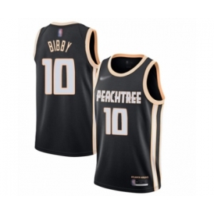 Men's Atlanta Hawks #10 Mike Bibby Swingman Black Basketball Jersey - 2019-20 City Edition