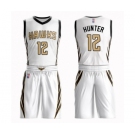 Men's Atlanta Hawks #12 De'Andre Hunter Authentic White Basketball Suit Jersey - City Edition