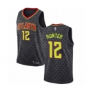 Men's Atlanta Hawks #12 De'Andre Hunter Swingman Black Basketball Jersey - Icon Edition