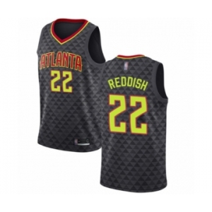 Men's Atlanta Hawks #22 Cam Reddish Authentic Black Basketball Jersey - Icon Edition