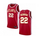 Men's Atlanta Hawks #22 Cam Reddish Authentic Red Basketball Jersey Statement Edition