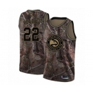 Men's Atlanta Hawks #22 Cam Reddish Swingman Camo Realtree Collection Basketball Jersey