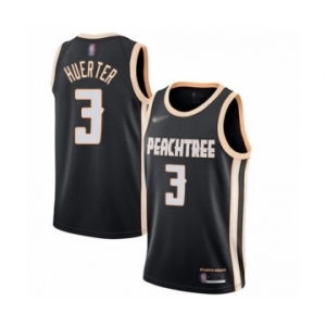 Men's Atlanta Hawks #3 Kevin Huerter Swingman Black Basketball Jersey - 2019-20 City Edition