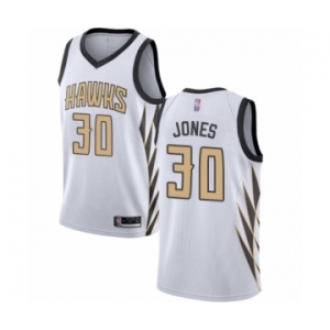 Men's Atlanta Hawks #30 Damian Jones Authentic White Basketball Jersey - City Edition