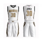 Men's Atlanta Hawks #30 Damian Jones Authentic White Basketball Suit Jersey - City Edition