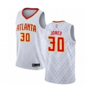 Men's Atlanta Hawks #30 Damian Jones Swingman White Basketball Jersey - Association Edition