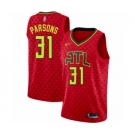 Men's Atlanta Hawks #31 Chandler Parsons Swingman Red Basketball Jersey Statement Edition