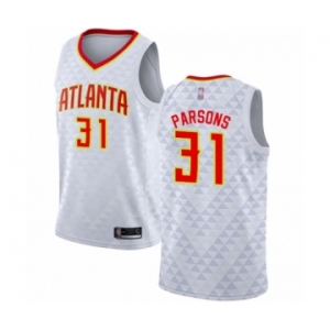 Men's Atlanta Hawks #31 Chandler Parsons Swingman White Basketball Jersey - Association Edition