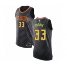 Men's Atlanta Hawks #33 Allen Crabbe Authentic Black Basketball Jersey - Icon Edition