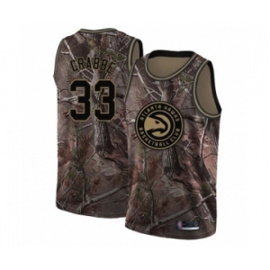 Men's Atlanta Hawks #33 Allen Crabbe Swingman Camo Realtree Collection Basketball Jersey