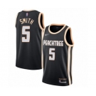 Men's Atlanta Hawks #5 Josh Smith Swingman Black Basketball Jersey - 2019-20 City Edition