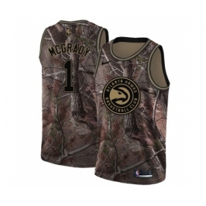 Men's Nike Atlanta Hawks #1 Tracy Mcgrady Swingman Camo Realtree Collection NBA Jersey