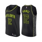 Men's Nike Atlanta Hawks #12 Taurean Prince Swingman Black NBA Jersey - City Edition