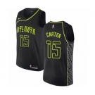 Men's Nike Atlanta Hawks #15 Vince Carter Authentic Black NBA Jersey - City Edition