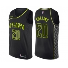 Men's Nike Atlanta Hawks #20 John Collins Swingman Black NBA Jersey - City Edition