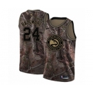 Men's Nike Atlanta Hawks #24 Kent Bazemore Swingman Camo Realtree Collection NBA Jersey