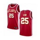 Men's Nike Atlanta Hawks #25 Alex Len Authentic Red NBA Jersey Statement Edition