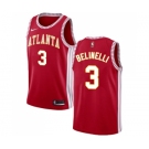 Men's Nike Atlanta Hawks #3 Marco Belinelli Swingman Red NBA Jersey Statement Edition