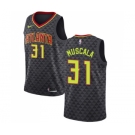 Men's Nike Atlanta Hawks #31 Mike Muscala Authentic Black Road NBA Jersey - Icon Edition