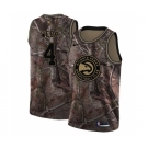 Men's Nike Atlanta Hawks #4 Spud Webb Swingman Camo Realtree Collection NBA Jersey