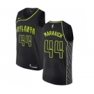 Men's Nike Atlanta Hawks #44 Pete Maravich Authentic Black NBA Jersey - City Edition