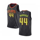 Men's Nike Atlanta Hawks #44 Pete Maravich Swingman Black Road NBA Jersey - Icon Edition