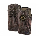 Men's Nike Atlanta Hawks #55 Dikembe Mutombo Swingman Camo Realtree Collection NBA Jersey