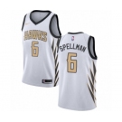 Men's Nike Atlanta Hawks #6 Omari Spellman Authentic White NBA Jersey - City Edition