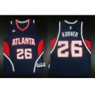 NBA Revolution 30 Atlanta Hawks #26 Kyle Korver Blue Stitched Jerseys