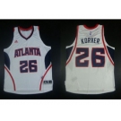 NBA Revolution 30 Atlanta Hawks #26 Kyle Korver white Stitched Jerseys