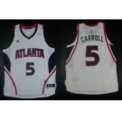 NBA Revolution 30 Atlanta Hawks #5 DeMarre Carroll White Stitched Jerseys