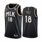 Nike Hawks #18 Solomon Hill Black NBA Swingman 2020-21 City Edition Jersey