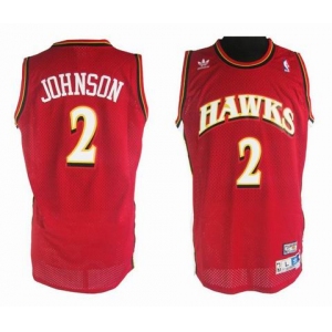 nba atlanta hawks #2 johnson red