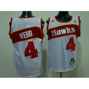 nba atlanta hawks #4 webb white