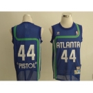 nba atlanta hawks #44 pistol blue(fans editioon)