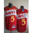 nba atlanta hawks #5 smith red