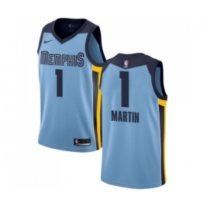 Youth Nike Memphis Grizzlies #1 Jarell Martin Authentic Light Blue NBA Jersey Statement Edition