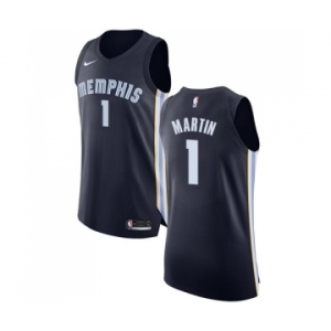 Youth Nike Memphis Grizzlies #1 Jarell Martin Authentic Navy Blue Road NBA Jersey - Icon Edition