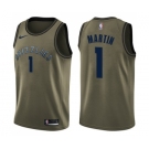 Youth Nike Memphis Grizzlies #1 Jarell Martin Swingman Green Salute to Service NBA Jersey