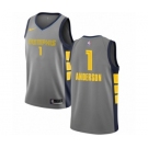 Youth Nike Memphis Grizzlies #1 Kyle Anderson Swingman Gray NBA Jersey - City Edition