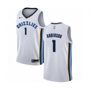 Youth Nike Memphis Grizzlies #1 Kyle Anderson Swingman White NBA Jersey - Association Edition