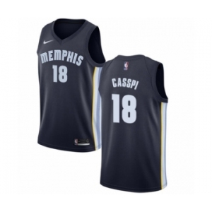 Youth Nike Memphis Grizzlies #18 Omri Casspi Swingman Navy Blue NBA Jersey - Icon Edition