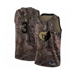 Youth Nike Memphis Grizzlies #3 Allen Iverson Swingman Camo Realtree Collection NBA Jersey