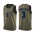 Youth Nike Memphis Grizzlies #3 Shareef Abdur-Rahim Swingman Green Salute to Service NBA Jersey