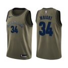 Youth Nike Memphis Grizzlies #34 Brandan Wright Swingman Green Salute to Service NBA Jersey